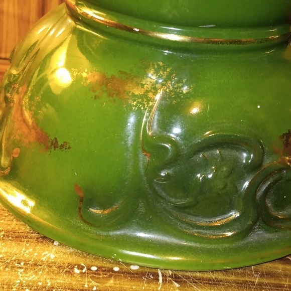 Haynes Pottery green gold planter - Picture 6 of 9